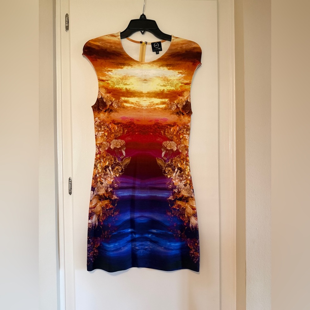 Alexander McQueen Bodycon Mineral Mini Dress